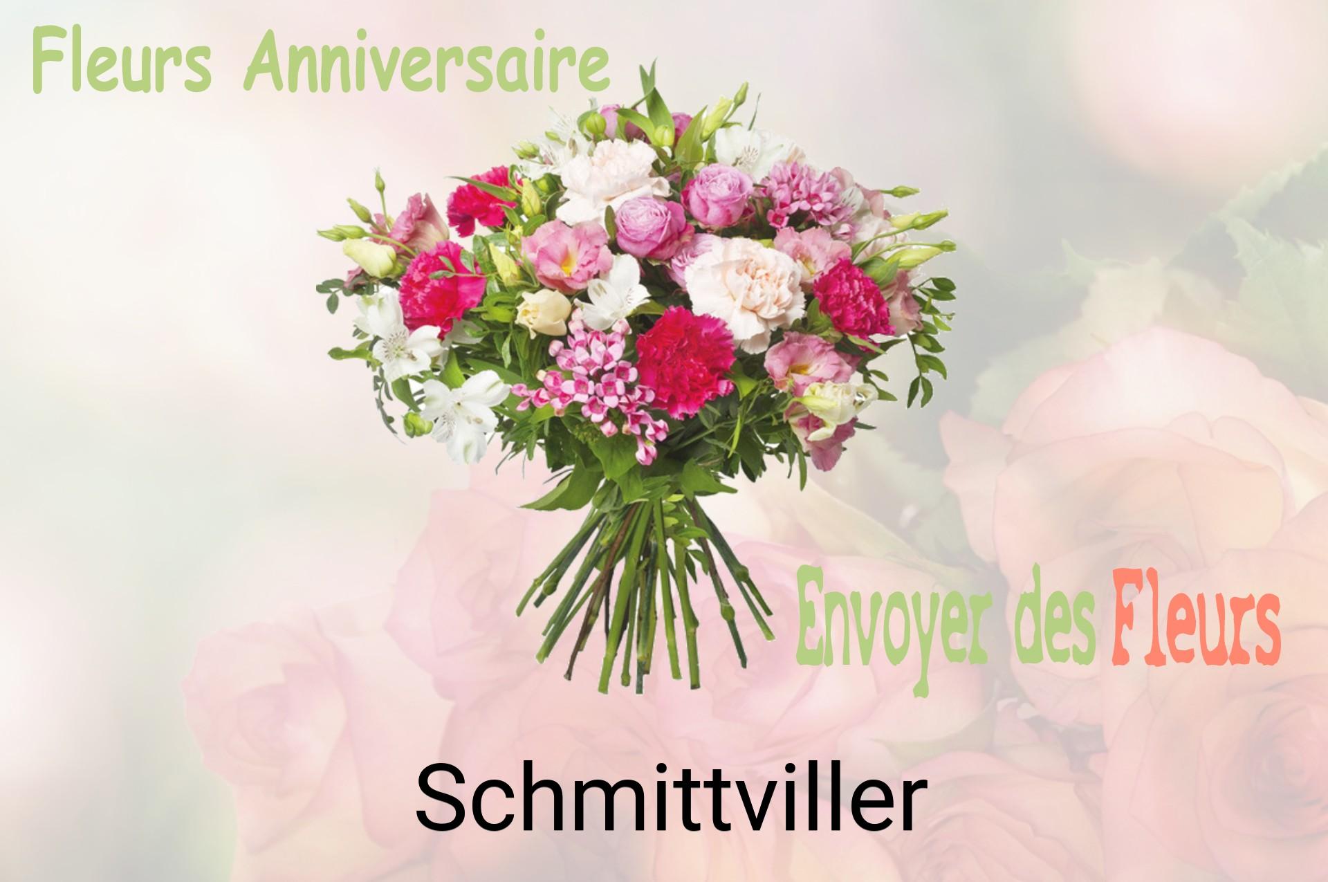 Bouquet de fleurs d’anniversaire livré à Schmittviller